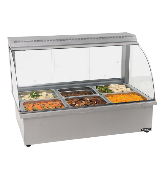 ANVIL BMA4003 Hot Food Bar - 3 Division - Stainless Steel Food Display - Restaurant Equipment