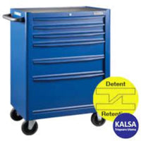 Cromwell Tool Cabinet, Rollerbutler 5D: Blue Tool Cabinet with Drawers & Door