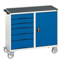 Cromwell 16927125.11 Verso Rollerbutler: Mobile tool cabinet with 6 drawers & door - Chavda.com