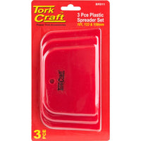 TorkCraft 3-Piece Plastic Spreader Set: 101mm, 133mm, 158mm Spreaders for DIY & Home Improvement Projects