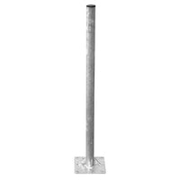 Ground Mount Bracket 1000x50mm - Galvanized Steel Post Base for Mounting Structures