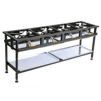 ANVIL Boiling Table Gas - Commercial - 4 Burner Straight - BTG2004