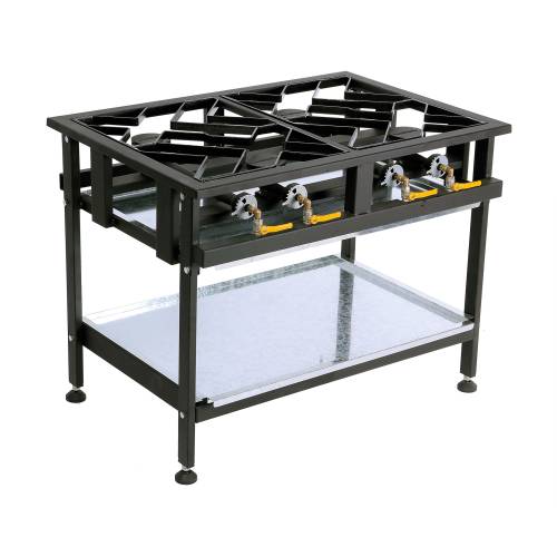 ANVIL Boiling Table Gas - Commercial - 4 Burner Staggered - BTG3004