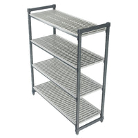 CAMBRO Basics 4 Tier Vented Shelf 460Mm W X 915Mm L X 1830Mm H - BVS0001