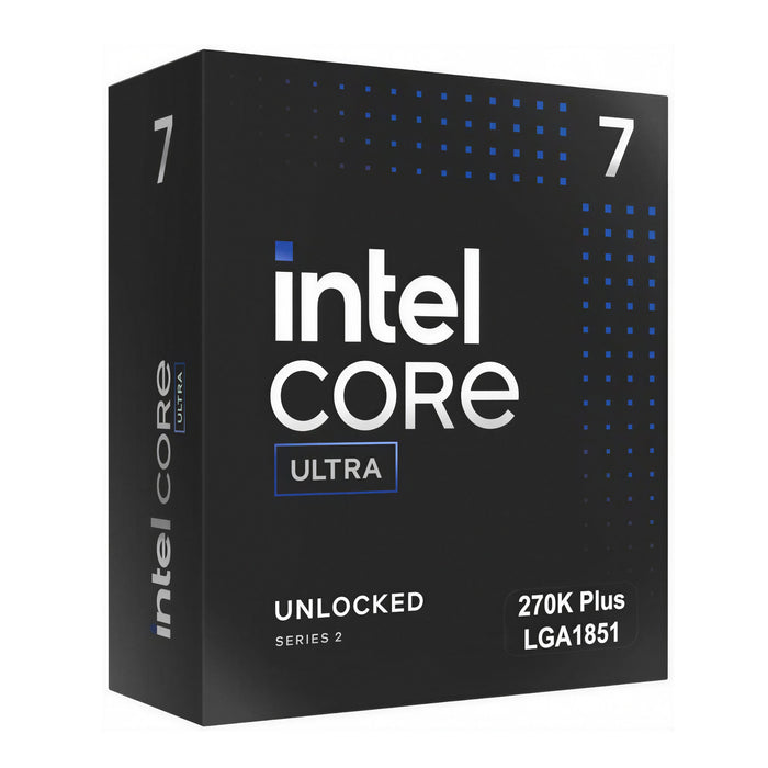 ntel® Core™ Ultra 7 processor 270K Plus | Up to 5.5 GHZ | 24 cores (8 P-cores + 16 E-cores) | 24 Thread | 36MB intel Smartcache-BX80768270K