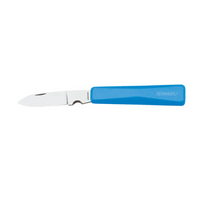 GEDORE Cable Knife - Folding Electrician Knife with Blue Handle. Durable Stainless Steel Blade