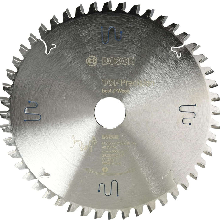 Bosch: saw blades  - Best for Wood 216 x 30 x 2.3 mm, 48 -  SKU: 2608642101