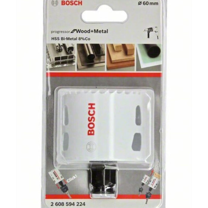 Bosch 60mm Bi-Metal Hole Saw - Wood & Metal Cutting, Progressor Series | 2608594224