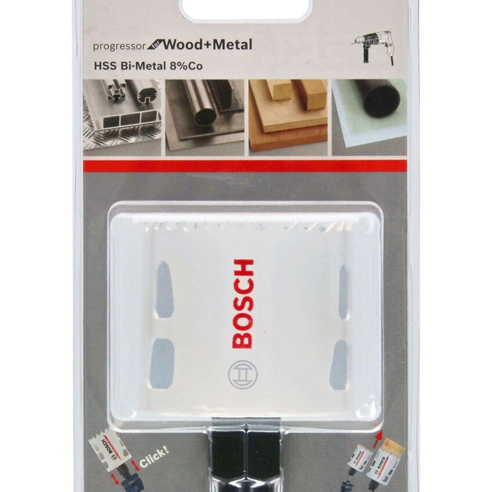 Bosch 54mm Bi-Metal Hole Saw: Cut Wood & Metal with Ease! Durable, High-Speed Steel Tool.