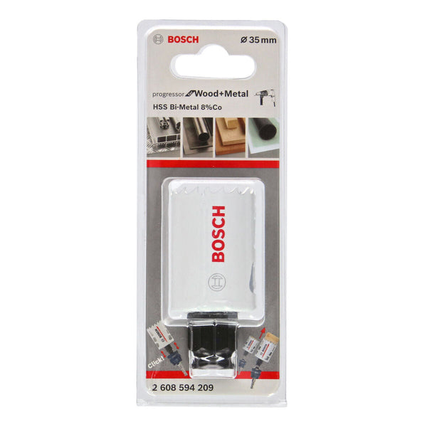 Bosch Progressor 35mm Bi-Metal Hole Saw - Wood & Metal Cutting - 2608594209