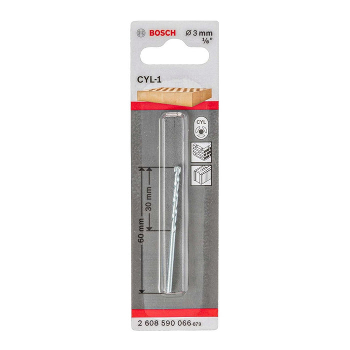 Bosch 3mm CYL-1 Masonry Drill Bit: Brick, Stone Drilling