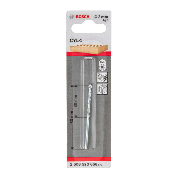 Bosch CYL-1 3mm Masonry Drill Bit for Brick & Stone | High Quality Power Tool Accessory