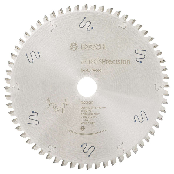 Bosch: saw blades  - Best for Wood 254 x 30 x 2.3 mm, 60 -  SKU: 2608642102
