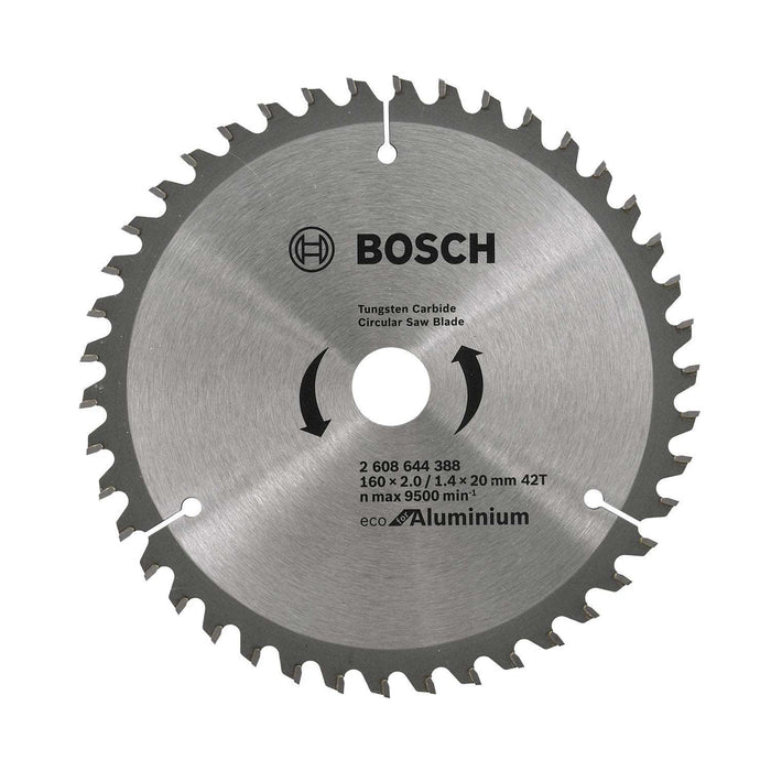 Bosch: saw blades  - ECO line for Aluminum 160 x 20 x 2,0,1,4 mm, 42 -  SKU: 2608644388