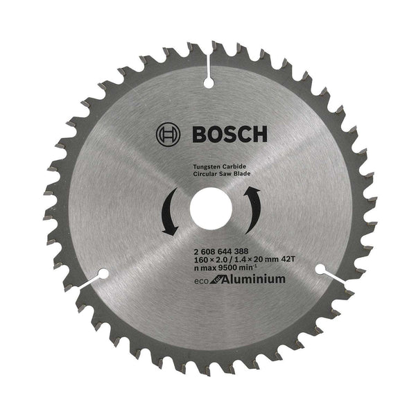 Bosch: saw blades  - ECO line for Aluminum 160 x 20 x 2,0,1,4 mm, 42 -  SKU: 2608644388