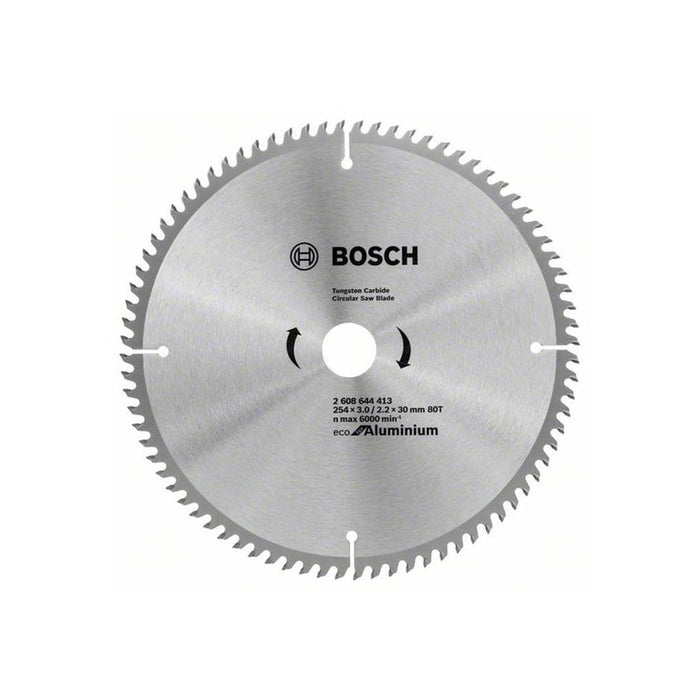 Bosch: saw blades  - ECO line for Aluminum 254 x 30 x 3,0/2,2 mm, 80 -  SKU: 2608644413