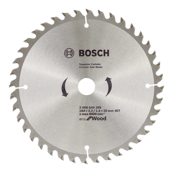 Bosch: saw blades  - ECO line for Wood 184 x 20 x 2,2/1,4 mm, 60 -  SKU: 2608644400