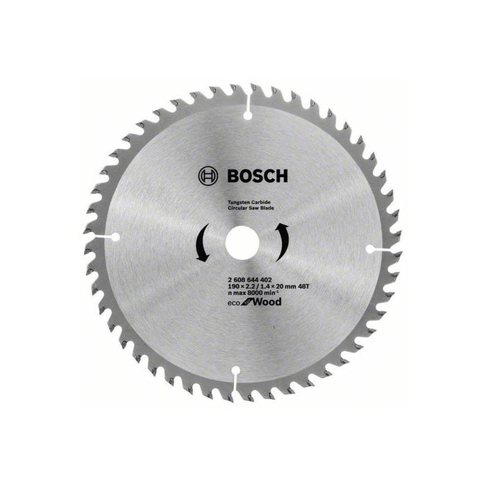 Bosch: saw blades  - ECO line for Wood 190 x 20 x 2,2/1,4 mm, 48 -  SKU: 2608644402