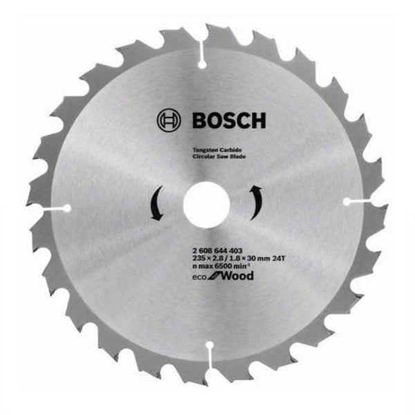 Bosch: saw blades  - ECO line for Wood 235 x 30 x 2,8/1,8 mm, 24 -  SKU: 2608644403