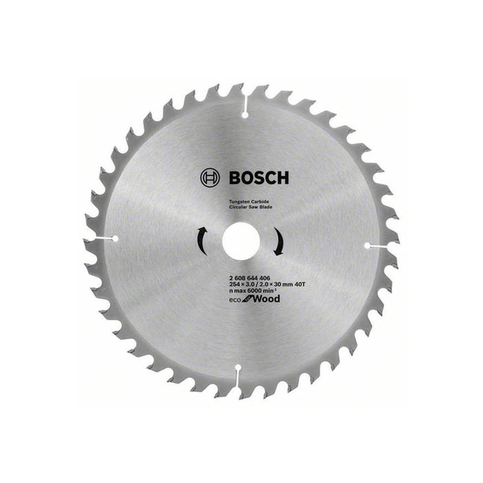 Bosch: saw blades  - ECO line for Wood 254 x 30 x 3,0/2,0 mm, 40 -  SKU: 2608644406