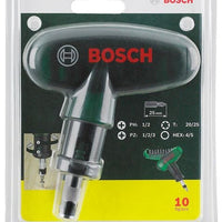 Bosch Pocket screwdriver bit set, 9 bits, 1 holder 10pc -  2607019510