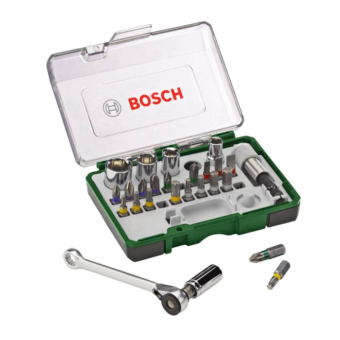 Bosch - Mini Ratchet Colour Coded Set - 27 Piece -2607017160