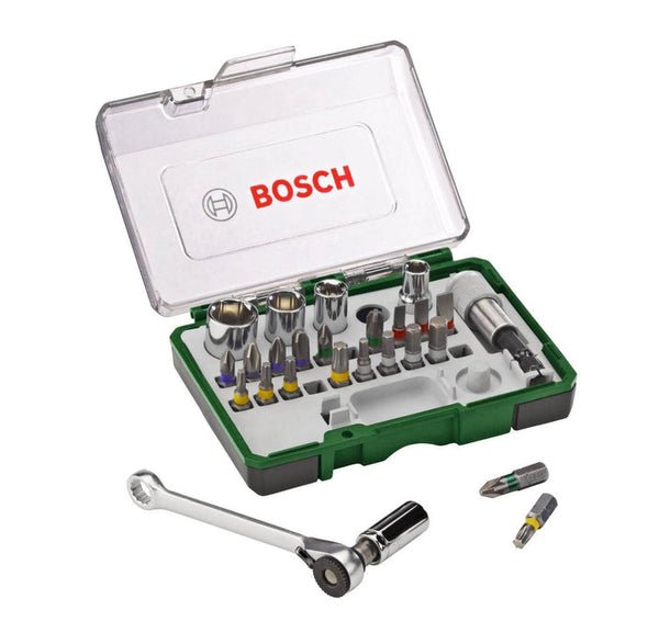 Bosch - Mini Ratchet Colour Coded Set - 27 Piece -2607017160