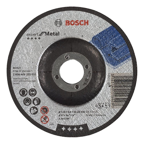 Bosch Bonded abrasives - Cutting depressed centre Expert Metal A 30 S BF, 125, 2,5 -  2608600221