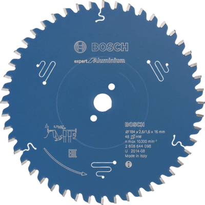 Bosch: saw blades  - Expert for Aluminium 184 x 16 x 2,6 mm, 48 -  SKU: 2608644098