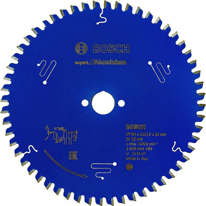 Bosch: saw blades  - Expert for Aluminium 184 x 20 x 2,6 mm, 56 -  SKU: 2608644099