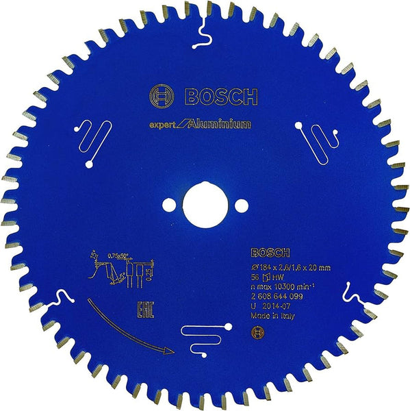 Bosch: saw blades  - Expert for Aluminium 184 x 20 x 2,6 mm, 56 -  SKU: 2608644099