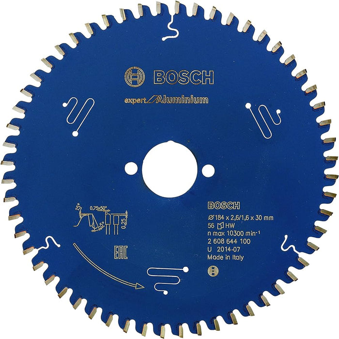 Bosch: saw blades  - Expert for Aluminium 184 x 30 x 2,6 mm, 56 -  SKU: 2608644100
