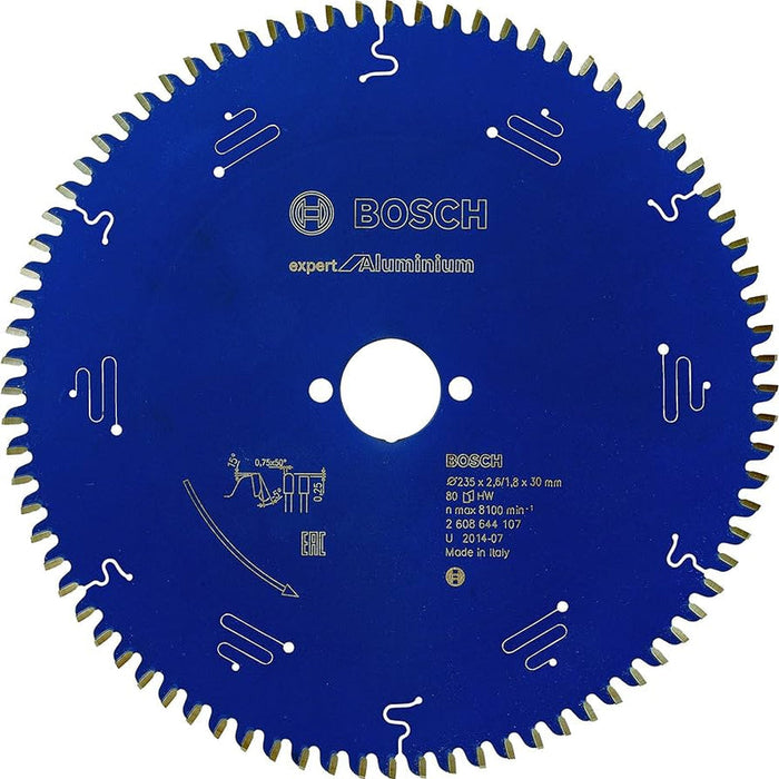 Bosch: saw blades  - Expert for Aluminium 235 x 30 x 2,6 mm, 80 -  SKU: 2608644107