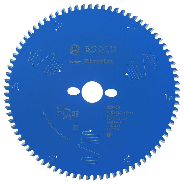 Bosch: saw blades  - Expert for Aluminium 250 x 30 x 2,8 mm, 80 -  SKU: 2608644111