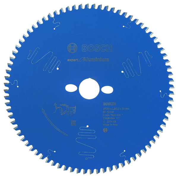 Bosch: saw blades  - Expert for Aluminium 250 x 30 x 2,8 mm, 80 -  SKU: 2608644111