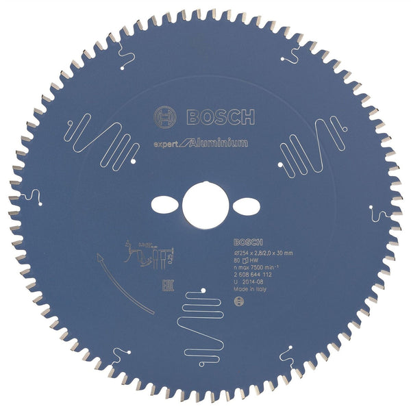 Bosch: saw blades  - Expert for Aluminium 254 x 30 x 2,8 mm, 80 -  SKU: 2608644112