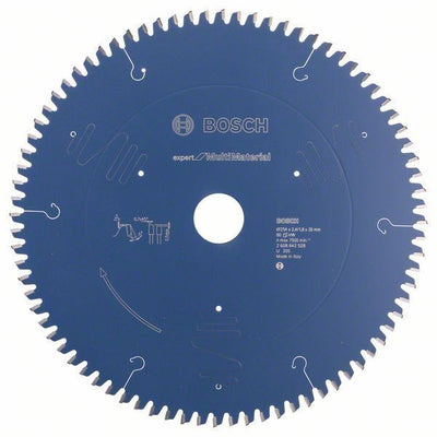 Bosch Expert Multi Material Saw Blade 254mm - Cut Wood, Metal, Plastic. Circular Saw Blade, 80 Teeth