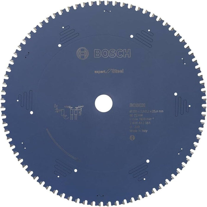 Bosch: saw blades  - Expert for Steel 305 x 25,4 x 2,6 mm, 80 -  SKU: 2608643061