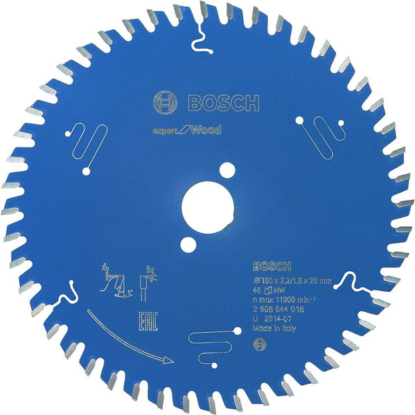 Bosch: saw blades  - Expert for Wood 160 x 20 x 2,2 mm, 48 -  SKU: 2608644018