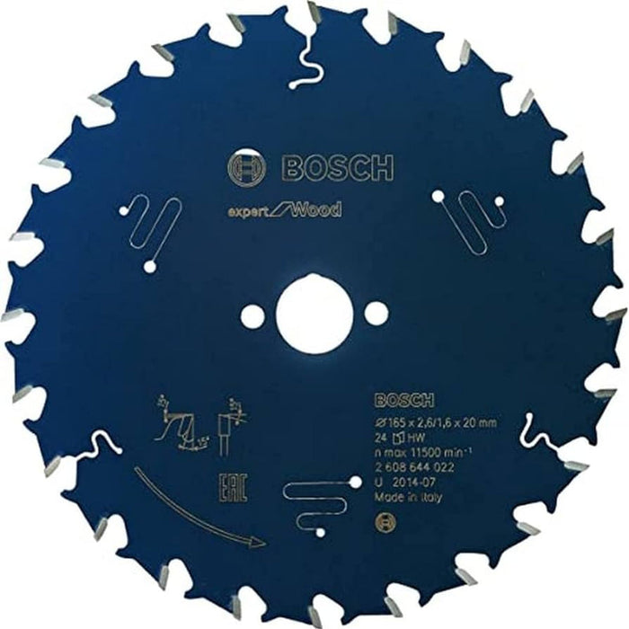 Bosch: saw blades  - Expert for Wood 165 x 20 x 2,6 mm, 24 -  SKU: 2608644022