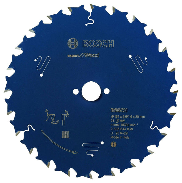 Bosch: saw blades  - Expert for Wood 184 x 16 x 2,6 mm, 56 -  SKU: 2608644037