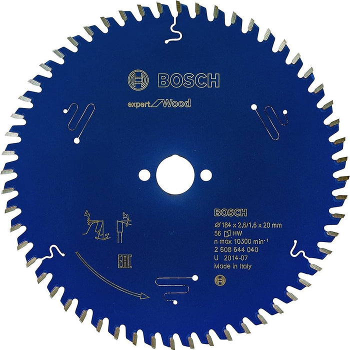 Bosch: saw blades  - Expert for Wood 184 x 20 x 2,6 mm, 56 -  SKU: 2608644040