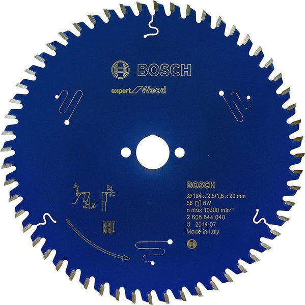 Bosch: saw blades  - Expert for Wood 184 x 20 x 2,6 mm, 56 -  SKU: 2608644040