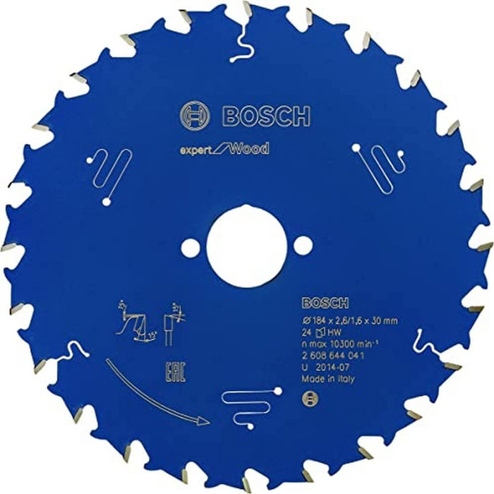 Bosch: saw blades  - Expert for Wood 184 x 30 x 2,6 mm, 24 -  SKU: 2608644041