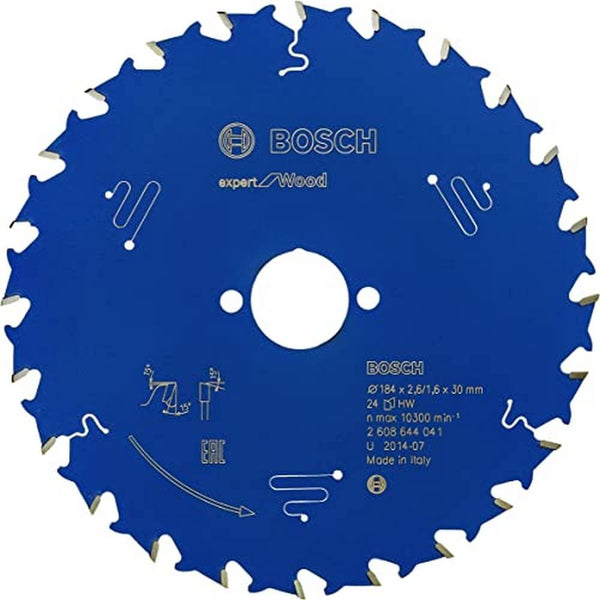 Bosch: saw blades  - Expert for Wood 184 x 30 x 2,6 mm, 24 -  SKU: 2608644041