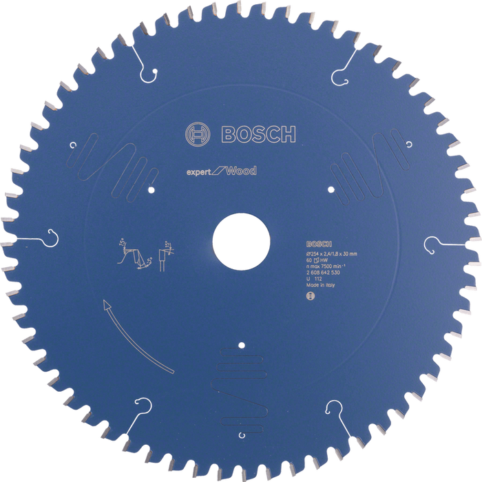 Bosch Expert Wood Saw Blade 254mm 60T - Wood Cutting Circular Saw Blade