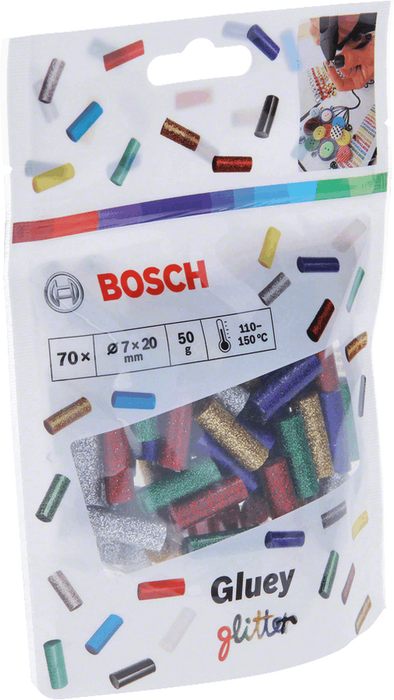 Bosch Gluey Glitter Glue Sticks: Craft Supplies for DIY Projects - Sparkly Fun!