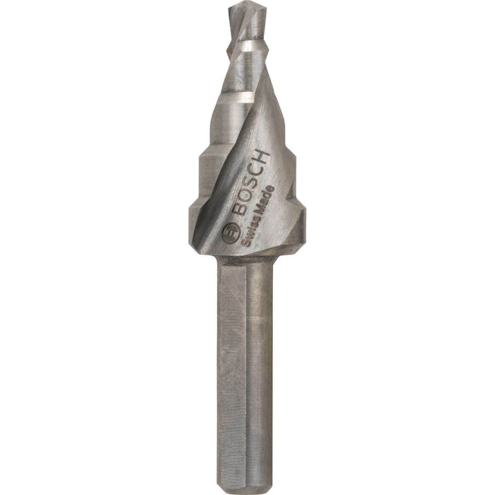 BOSCH Step Drill Bit HSS 4-12mm: Metal Hole Drilling, Stepped Bit for Precision.