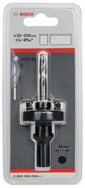 Bosch Adjustable Hole Saw Adapter: 32-210mm (1 1/4-8 9/32