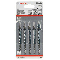 Bosch T244D HCS Jigsaw Blades: Speed for Wood, Fast Cut - Wood Cutting Blades